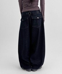 BLACKUP（ブラックアップ）の「[MADE] ノンフェードバックル起毛カーブデニム（デニムパンツ）」