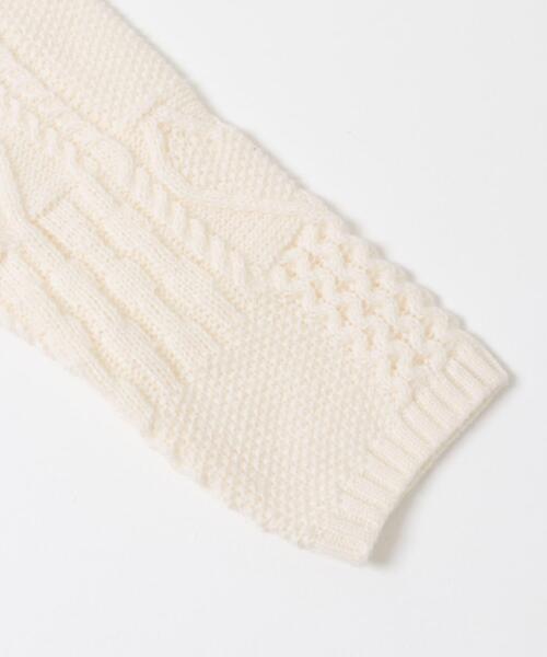 URBAN RESEARCH Sonny Label（アーバンリサーチサニーレーベル）の「パッチワークハートケーブルニット（ニット/セーター・レディース・チャコールグレー/オフホワイト/レッド・FREE）」の8枚目の写真