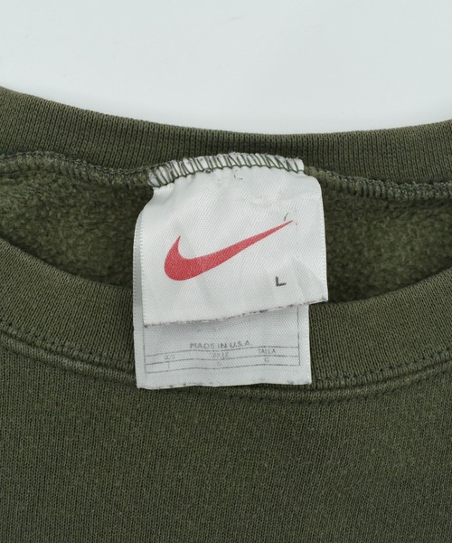 LABORATORY R（ラボラトリーアール）の「【USED】90’s NIKE ロゴ スウェット USA製（スウェット・メンズ・オリーブ・LARGE）」の5枚目の写真