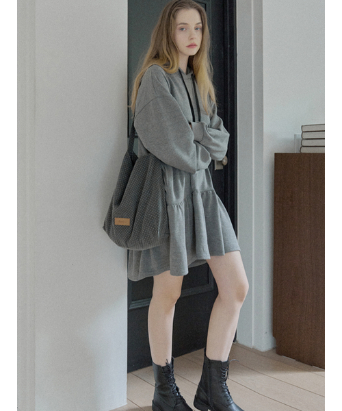 AVANT-G(アバン)の「Dot Pattern Eco Bag - DARK GREY(エコバッグ/サブバッグ・レディース・チャコールグレー/ベージュ/ブルー・FREE)」の9枚目の写真