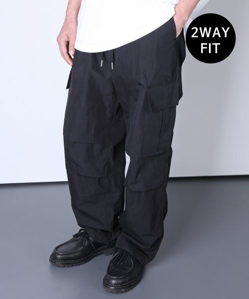 KND(ケイエヌディ)の「M-65 ナイロンフィールドカーゴ2WAYパンツ ブラック(その他パンツ・メンズ・その他・X-LARGE)」の1枚目の写真