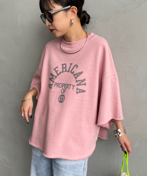 Americana/アメリカーナ] 別注 カレッジプリント カットオフ