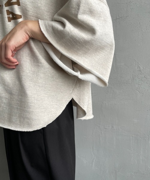 AMERICANA（アメリカーナ）の「[Americana/アメリカーナ] 別注 カレッジプリント カットオフ スウェット（スウェット・レディース・ネイビー/オートミール/ピンク・ONE SIZE）」の18枚目の写真