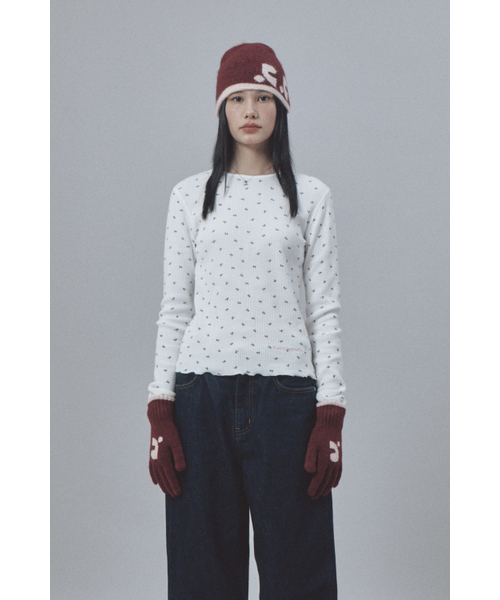 Rest&Recreation(レストアンドレクリエーション)の「REVERSIBLE KNIT BEANIE - RED(ニットキャップ/ビーニー・レディース・その他・ONE)」の3枚目の写真