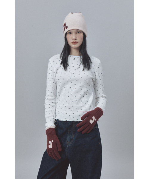 Rest&Recreation(レストアンドレクリエーション)の「REVERSIBLE KNIT BEANIE - RED(ニットキャップ/ビーニー・レディース・その他・ONE)」の6枚目の写真