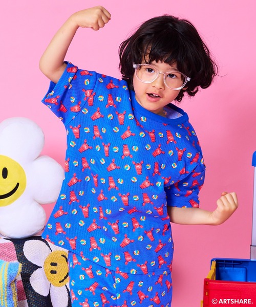 セール】【wiggle wiggle】別注ワッフルソウガラ半袖T（Tシャツ