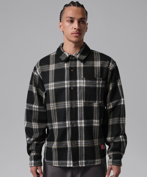 JORDAN BRAND(ジョーダンブランド)の「JORDAN BRAND M J FLT CLB FLANNEL SHIRT / ジョーダン ブランド FLT CLB フランネル シャツ L/S トップ / NIKE【SP】(シャツ/ブラウス・メンズ・ブラック・M/L/XL/XXL)」の1枚目の写真