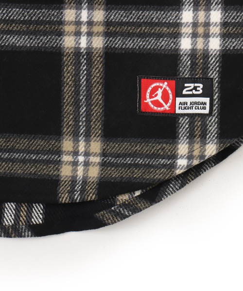 JORDAN BRAND(ジョーダンブランド)の「JORDAN BRAND M J FLT CLB FLANNEL SHIRT / ジョーダン ブランド FLT CLB フランネル シャツ L/S トップ / NIKE【SP】(シャツ/ブラウス・メンズ・ブラック・M/L/XL/XXL)」の6枚目の写真