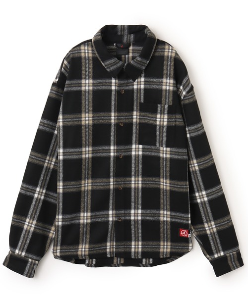 JORDAN BRAND(ジョーダンブランド)の「JORDAN BRAND M J FLT CLB FLANNEL SHIRT / ジョーダン ブランド FLT CLB フランネル シャツ L/S トップ / NIKE【SP】(シャツ/ブラウス・メンズ・ブラック・M/L/XL/XXL)」の3枚目の写真
