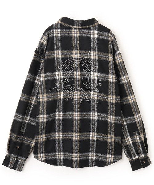 JORDAN BRAND(ジョーダンブランド)の「JORDAN BRAND M J FLT CLB FLANNEL SHIRT / ジョーダン ブランド FLT CLB フランネル シャツ L/S トップ / NIKE【SP】(シャツ/ブラウス・メンズ・ブラック・M/L/XL/XXL)」の9枚目の写真