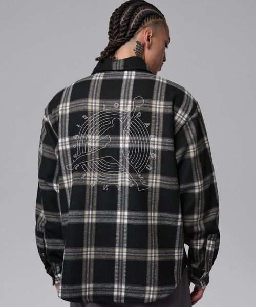 JORDAN BRAND(ジョーダンブランド)の「JORDAN BRAND M J FLT CLB FLANNEL SHIRT / ジョーダン ブランド FLT CLB フランネル シャツ L/S トップ / NIKE【SP】(シャツ/ブラウス・メンズ・ブラック・M/L/XL/XXL)」の10枚目の写真