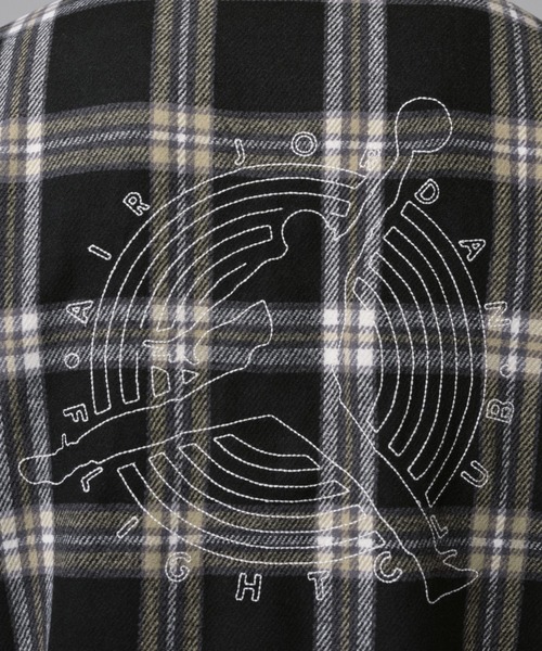 JORDAN BRAND(ジョーダンブランド)の「JORDAN BRAND M J FLT CLB FLANNEL SHIRT / ジョーダン ブランド FLT CLB フランネル シャツ L/S トップ / NIKE【SP】(シャツ/ブラウス・メンズ・ブラック・M/L/XL/XXL)」の7枚目の写真