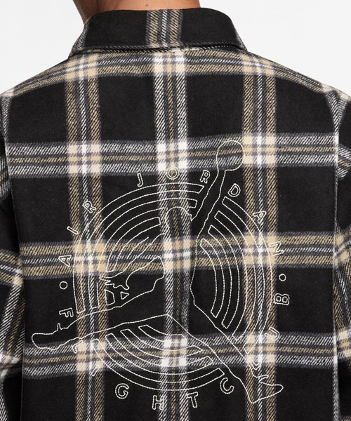 JORDAN BRAND(ジョーダンブランド)の「JORDAN BRAND M J FLT CLB FLANNEL SHIRT / ジョーダン ブランド FLT CLB フランネル シャツ L/S トップ / NIKE【SP】(シャツ/ブラウス・メンズ・ブラック・M/L/XL/XXL)」の8枚目の写真