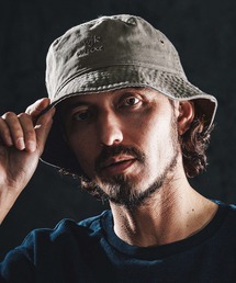 wjk reluxe（ダブルジェーケーリラックス）の「mko13340-logo embroidery bucket hat バケットハット(WR26S-32)（ハット）」