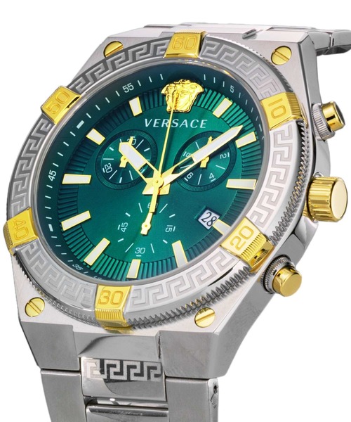 VERSACE(ヴェルサーチ)の「VERSACE/ヴェルサーチェ SPORTY GRECA 腕時計 VS-VESO01524 メンズ(アナログ腕時計・メンズ・グリーン・FREE)」の4枚目の写真