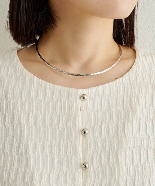 Omekashi（オメカシ）の「SILVER釦カーディガン（カーディガン/ボレロ・レディース・オフホワイト/ブルー/ブラック・FREE）」の19枚目の写真