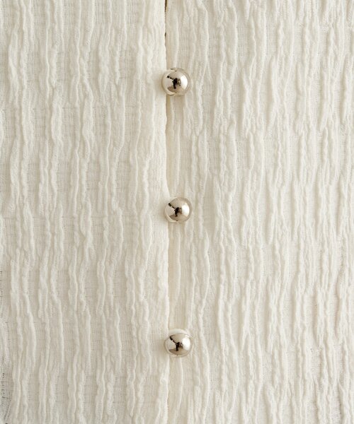 Omekashi（オメカシ）の「SILVER釦カーディガン（カーディガン/ボレロ・レディース・オフホワイト/ブルー/ブラック・FREE）」の22枚目の写真