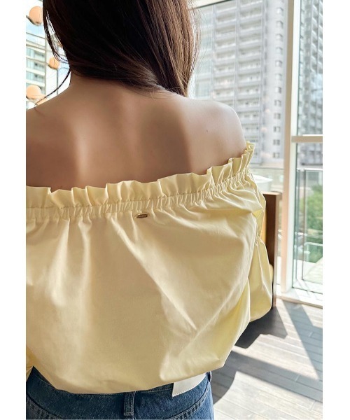 LUDICRUM（ルーディクルム）の「Off shoulder blouse（シャツ/ブラウス・レディース・ブラック/オフホワイト/ライトイエロー・FREE）」の16枚目の写真