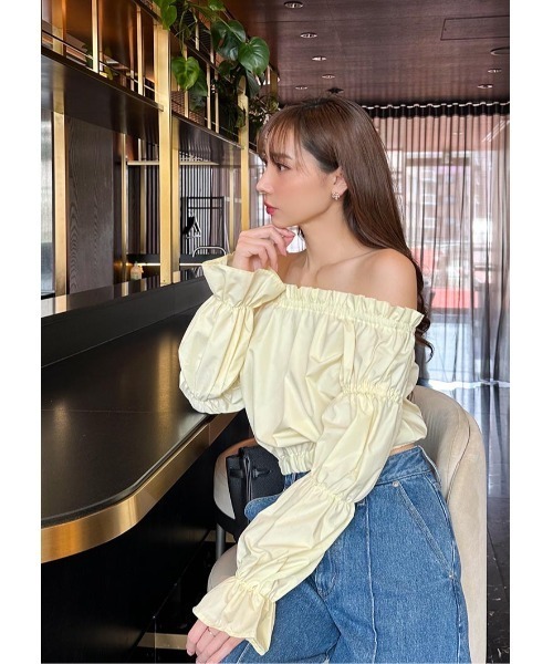 LUDICRUM（ルーディクルム）の「Off shoulder blouse（シャツ/ブラウス・レディース・ブラック/オフホワイト/ライトイエロー・FREE）」の17枚目の写真