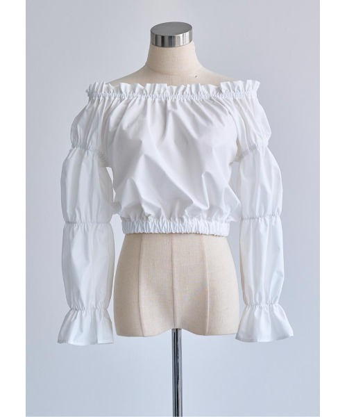 LUDICRUM（ルーディクルム）の「Off shoulder blouse（シャツ/ブラウス・レディース・ブラック/オフホワイト/ライトイエロー・FREE）」の19枚目の写真