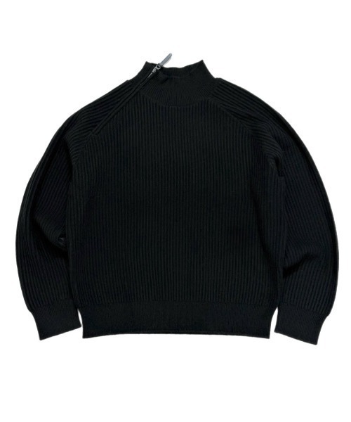 Chikashitsu +(チカシツプラス)の「【Chikashitsu +】shoulder zipper rib knit / 【チカシツプラス】ショルダージッパーリブニット(ニット/セーター・メンズ・ブラック/ブラウン/カーキ・ONE SIZE)」の10枚目の写真