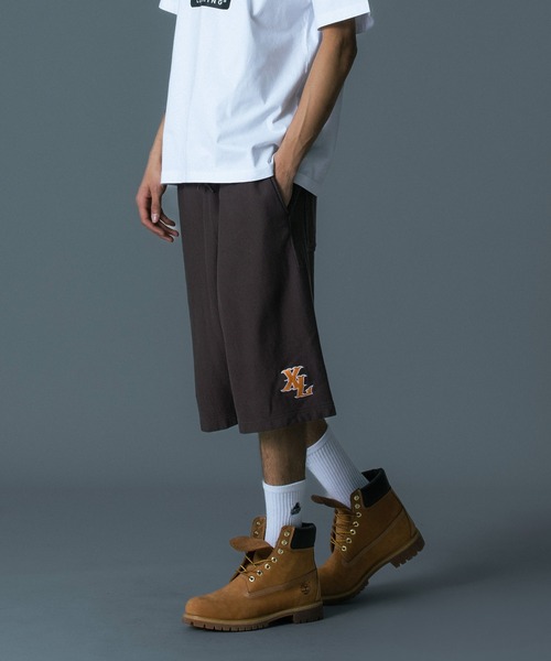 XLARGE（エクストララージ）の「XLARGE×Champion SWEAT SHORTS（スウェットパンツ・メンズ・アッシュ/ブラック/パープル/ブラウン・XL/L/M/S）」の13枚目の写真