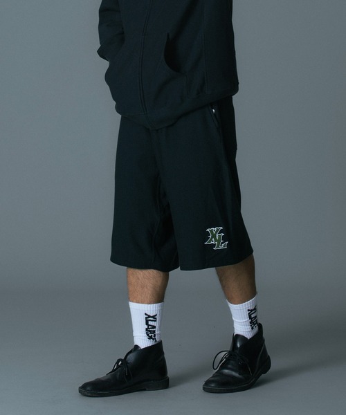 XLARGE（エクストララージ）の「XLARGE×Champion SWEAT SHORTS（スウェットパンツ・メンズ・アッシュ/ブラック/パープル/ブラウン・XL/L/M/S）」の6枚目の写真