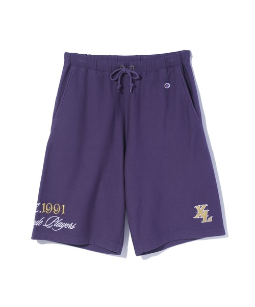 XLARGE（エクストララージ）の「XLARGE×Champion SWEAT SHORTS（スウェットパンツ・メンズ・アッシュ/ブラック/パープル/ブラウン・XL/L/M/S）」の17枚目の写真