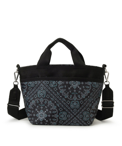LeSportsac(レスポートサック)の「SMALL BUCKET TOTE ステレートバンダナ(トートバッグ・レディース・グレー・FREE)」の4枚目の写真