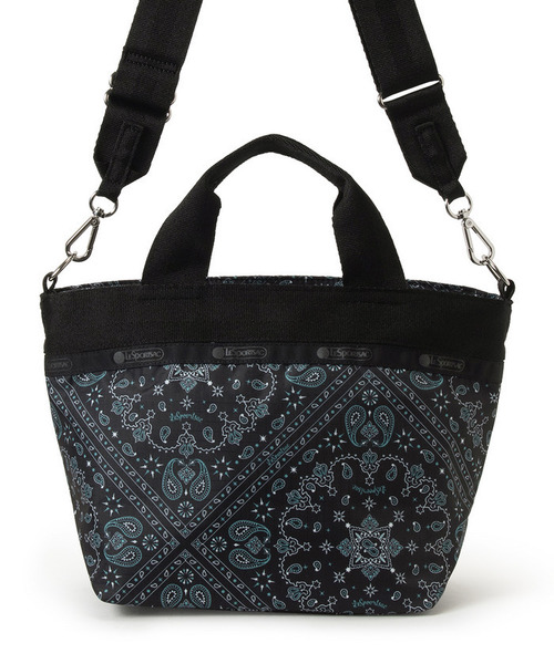 LeSportsac(レスポートサック)の「SMALL BUCKET TOTE ステレートバンダナ(トートバッグ・レディース・グレー・FREE)」の6枚目の写真