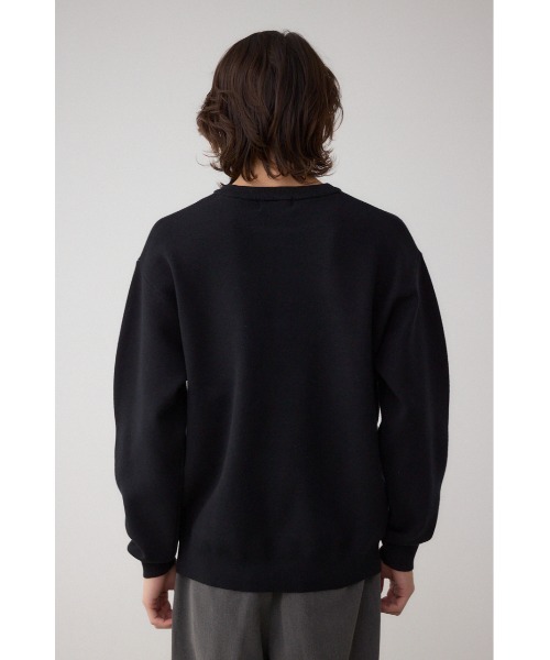AZUL by moussy(アズールバイマウジー)の「フロントロゴニットトップス(ニット/セーター・メンズ・ブラック/ライトベージュ/グレー/ピンク・SMALL/MEDIUM/LARGE)」の11枚目の写真