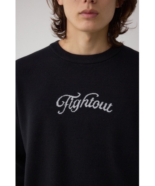 AZUL by moussy(アズールバイマウジー)の「フロントロゴニットトップス(ニット/セーター・メンズ・ブラック/ライトベージュ/グレー/ピンク・SMALL/MEDIUM/LARGE)」の12枚目の写真
