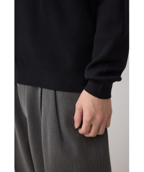 AZUL by moussy(アズールバイマウジー)の「フロントロゴニットトップス(ニット/セーター・メンズ・ブラック/ライトベージュ/グレー/ピンク・SMALL/MEDIUM/LARGE)」の14枚目の写真