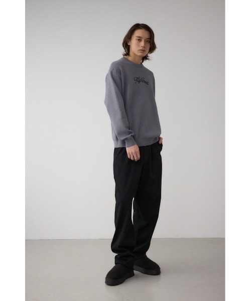 AZUL by moussy(アズールバイマウジー)の「フロントロゴニットトップス(ニット/セーター・メンズ・ブラック/ライトベージュ/グレー/ピンク・SMALL/MEDIUM/LARGE)」の19枚目の写真