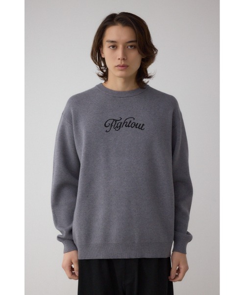 AZUL by moussy(アズールバイマウジー)の「フロントロゴニットトップス(ニット/セーター・メンズ・ブラック/ライトベージュ/グレー/ピンク・SMALL/MEDIUM/LARGE)」の20枚目の写真