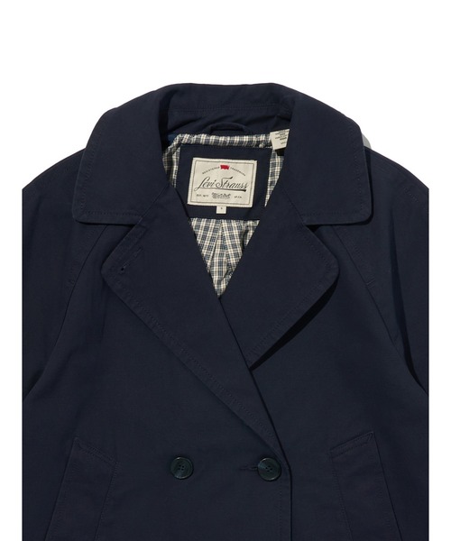 Levi's（リーバイス）の「Levi's/リーバイス ブリ― クロップド スウィング トレンチ（トレンチコート・レディース・ブルー・M/S/XS）」の4枚目の写真