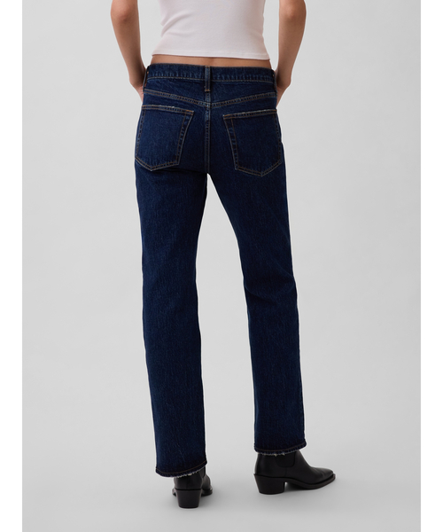 GAP(ギャップ)の「ミッドライズ リラックスフィット ストレートデニム(デニムパンツ・レディース・インディゴブルー・27/26/23/24/25/28/29/30)」の7枚目の写真