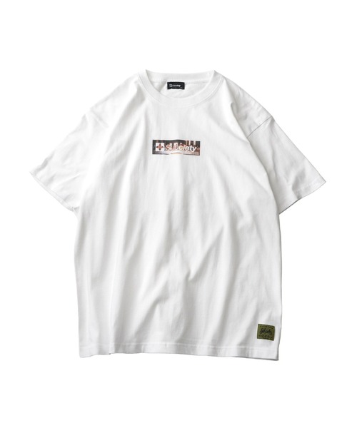 Subciety（サブサエティ）の「Last supper box tee（Tシャツ/カットソー・メンズ・ブラック/グレイッシュブルー/ホワイト・SMALL/MEDIUM/LARGE/X-LARGE/XX-LARGE）」の4枚目の写真