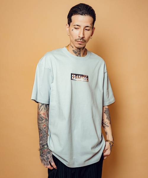 Subciety（サブサエティ）の「Last supper box tee（Tシャツ/カットソー・メンズ・ブラック/グレイッシュブルー/ホワイト・SMALL/MEDIUM/LARGE/X-LARGE/XX-LARGE）」の11枚目の写真