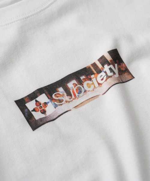 Subciety（サブサエティ）の「Last supper box tee（Tシャツ/カットソー・メンズ・ブラック/グレイッシュブルー/ホワイト・SMALL/MEDIUM/LARGE/X-LARGE/XX-LARGE）」の7枚目の写真