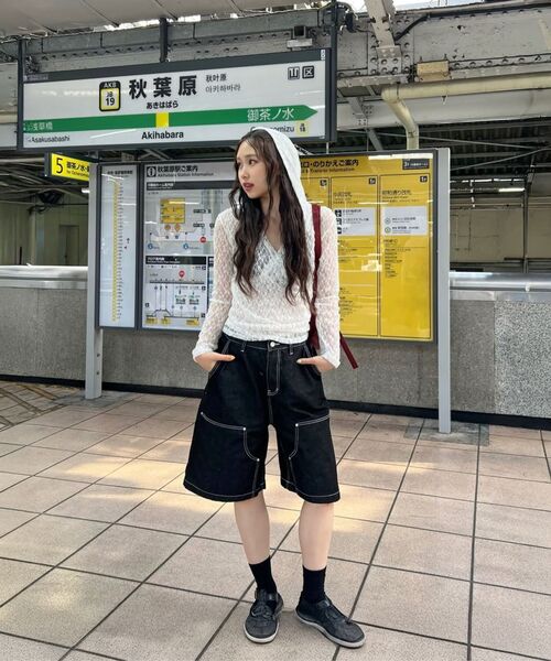 Midnight Move(ミッドナイトムーブ)の「7 fl eb pants (blue)(デニムパンツ・レディース・その他・S/M)」の8枚目の写真