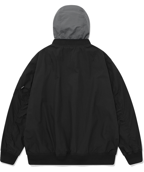 COVERNAT(カバーナット)の「フードパーカー レイヤードMA-1ジャケット ブラック(ブルゾン・レディース・その他・S/M/L/XL/XS/XXL)」の2枚目の写真