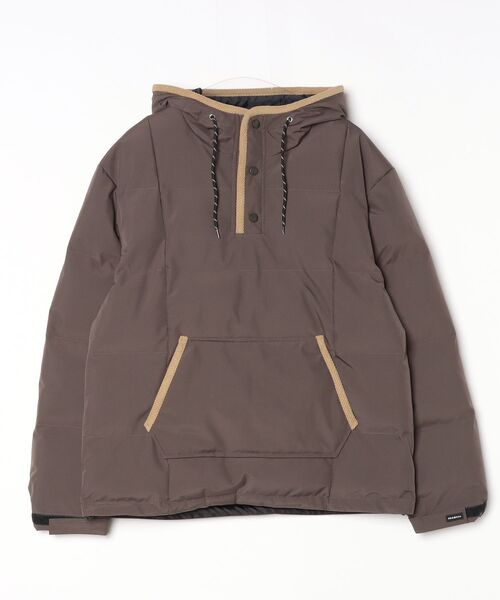 68&brothers（シックスティエイトアンドブラザーズ）の「Hooded Pullover Puff Parka（ダウンジャケット/コート・メンズ・ブラック/ブラウン・LARGE/X-LARGE）」の2枚目の写真