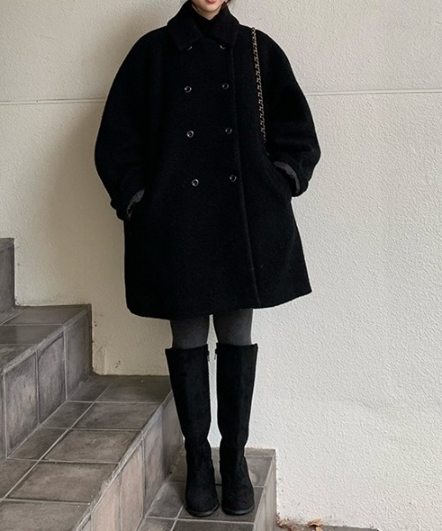 FAVORITO(ファヴォリート)の「襟付きダブルブレストジャケット(その他アウター・レディース・ベージュ/ブラック・F)」の22枚目の写真