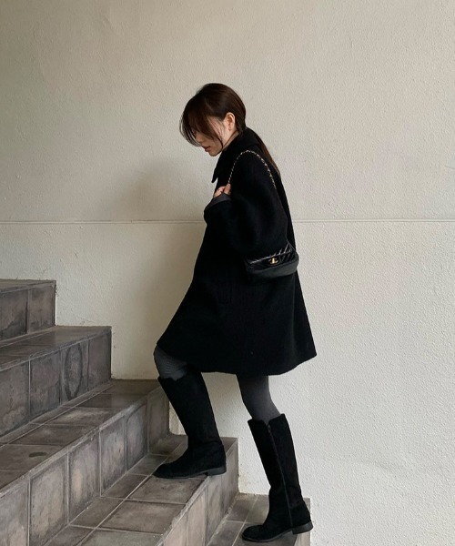 FAVORITO(ファヴォリート)の「襟付きダブルブレストジャケット(その他アウター・レディース・ベージュ/ブラック・F)」の19枚目の写真