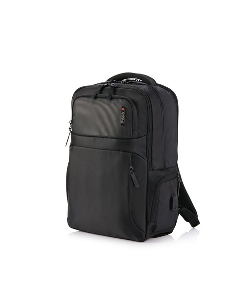 AMERICAN TOURISTER(アメリカンツーリスター)の「アメリカンツーリスター SEGNO 2.0 バックパック 2 ASR ブラック(バックパック/リュック・メンズ・ブラック・ONESIZE)」の1枚目の写真