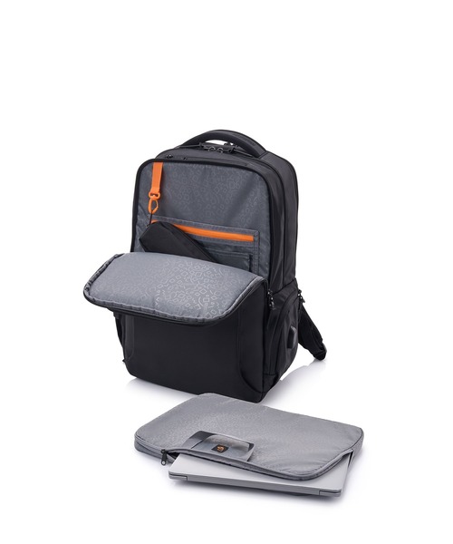 AMERICAN TOURISTER(アメリカンツーリスター)の「アメリカンツーリスター SEGNO 2.0 バックパック 2 ASR ブラック(バックパック/リュック・メンズ・ブラック・ONESIZE)」の9枚目の写真