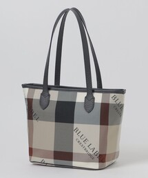 クレストブリッジチェックロゴプリントトート