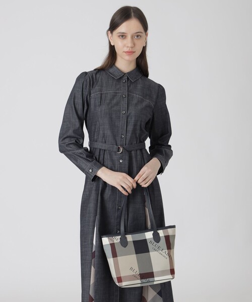 BLUE LABEL CRESTBRIDGE(ブルーレーベルクレストブリッジ)の「クレストブリッジチェックロゴプリントトート(トートバッグ・レディース・レッド/ベージュ系その他・FREE)」の8枚目の写真