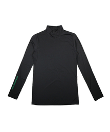 UVプロテクトTシャツ UV遮断 ハイネック 超軽量 機能性インナーTシャツ_BLACK